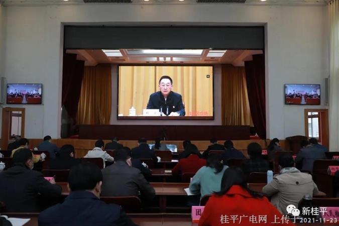 桂平市组织收看中央宣讲团党的十九届六中全会精神报告视频会