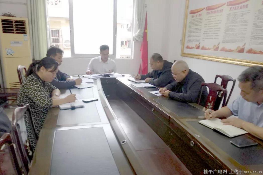桂平市水利局党组召开会议 学习党的十九届六中全会精神