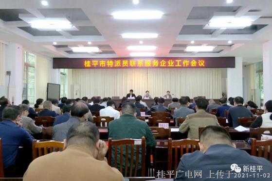 桂平市召开特派员联系服务企业工作会议