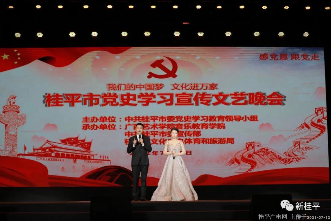 桂平市举办“我们的中国梦 文化进万家”党史学习宣传文艺晚会