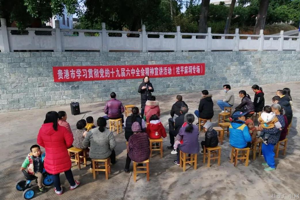 贵港市理论宣讲人才库成员到麻垌镇开展学习贯彻党的十九届六中全会精神宣讲活动