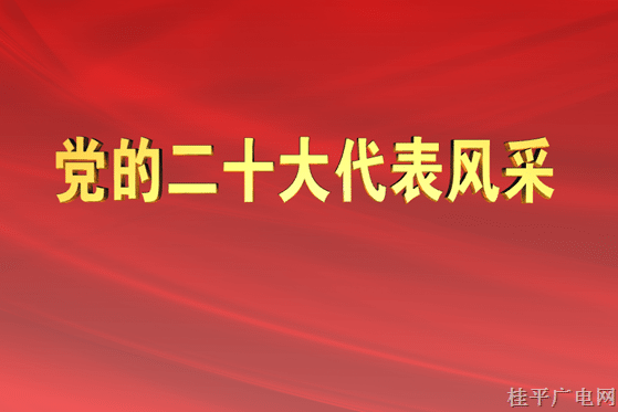 开栏的话（二十大代表风采）