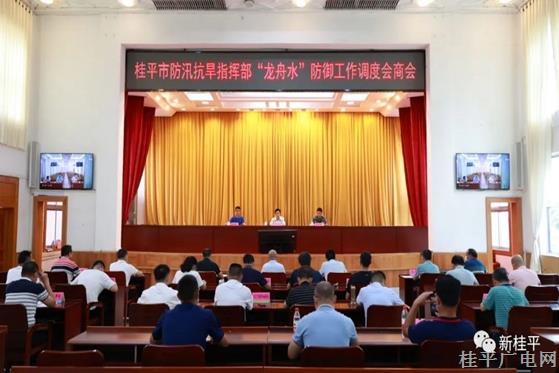 我市组织收听收看全区“龙舟水”防御调度会商会
