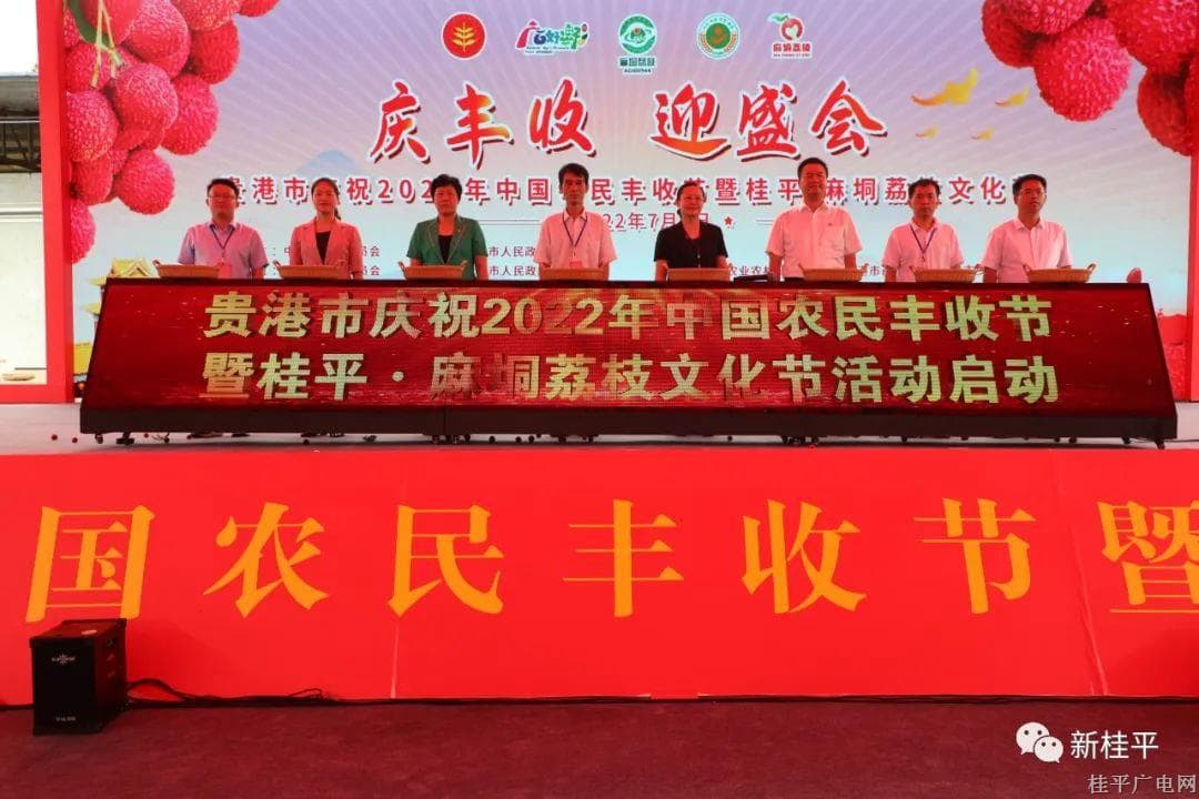 贵港市庆祝2022年中国农民丰收节暨桂平·麻垌荔枝文化节成功举办