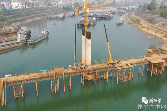 沙岗大桥项目稳步推进 力争年底通车