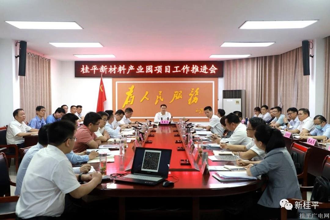 黄德佳主持召开桂平新材料产业园项目工作推进会