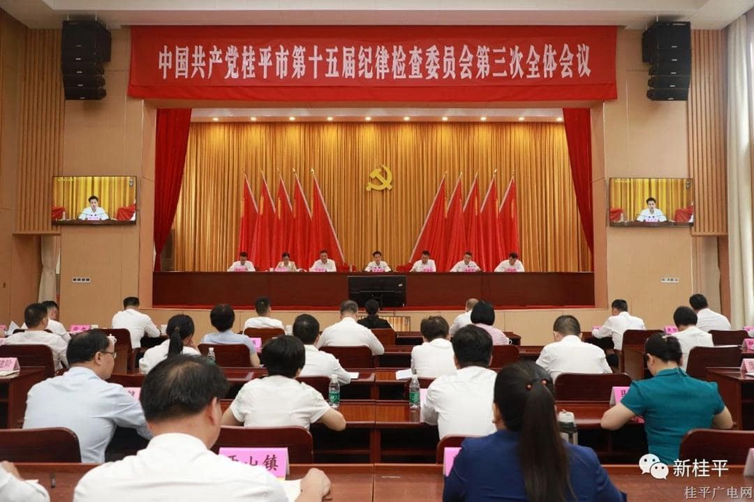 中共桂平市第十五届纪律检查委员会召开第三次全体会议