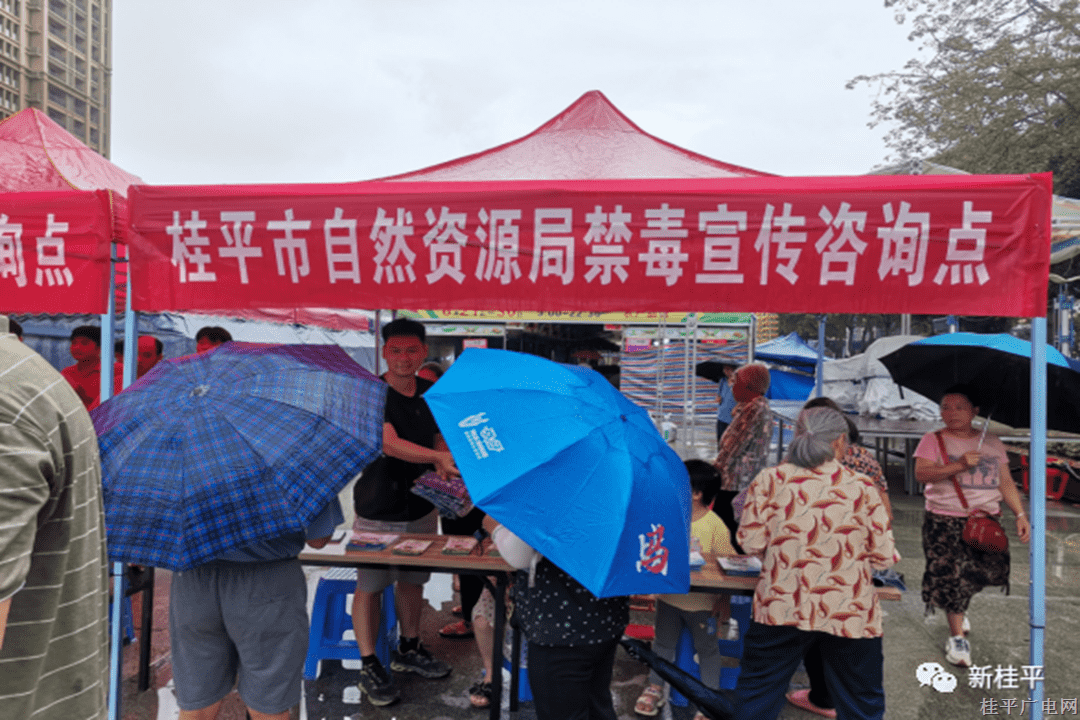 桂平市自然资源局开展“健康人生 绿色无毒”主题宣传活动