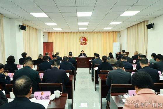 【聚焦两会】桂平市第十七届人民代表大会第五次会议主席团召开第一次会议